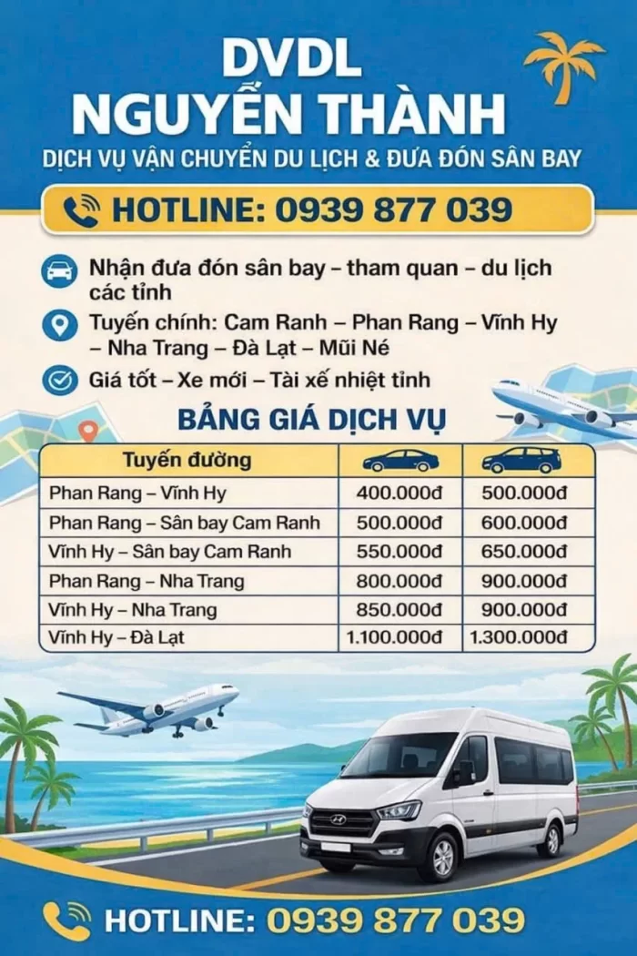 THUÊ XE TAXI PHAN RANG ĐI SÂN BAY