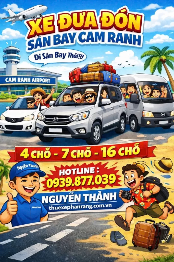 Thuê xe đưa đón sân bay từ Phan Rang